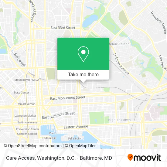 Care Access map