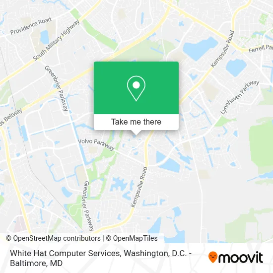 White Hat Computer Services map