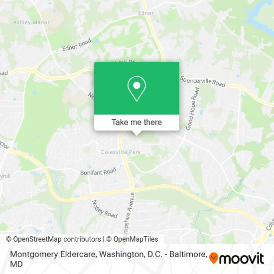 Montgomery Eldercare map