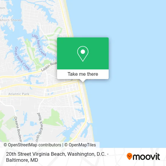 20th Street Virginia Beach map