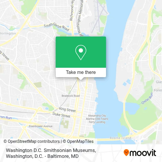 Washington D.C. Smithsonian Museums map