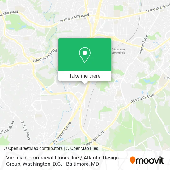 Virginia Commercial Floors, Inc./ Atlantic Design Group map