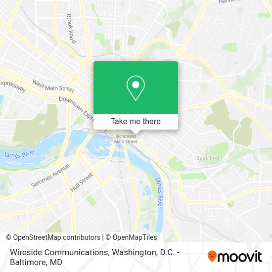 Wireside Communications map