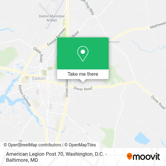 American Legion Post 70 map