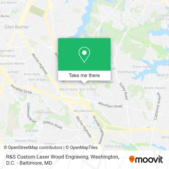 R&S Custom Laser Wood Engraving map