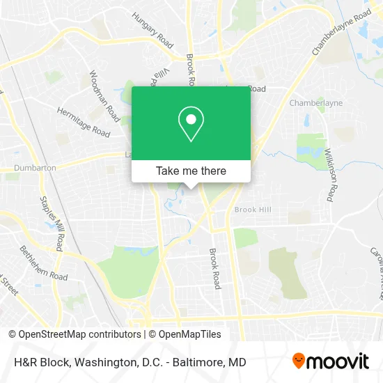 H&R Block map
