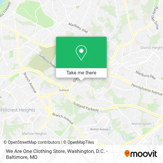 We Are One Clothing Store map