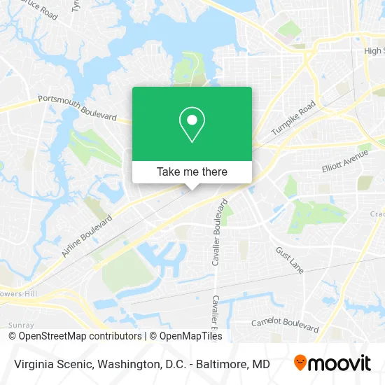 Virginia Scenic map