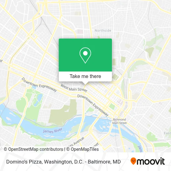 Domino's Pizza map
