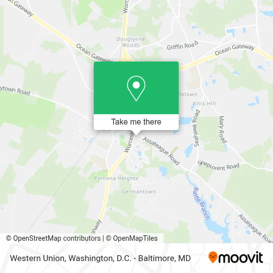 Western Union map