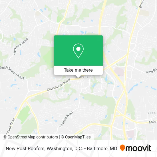 New Post Roofers map