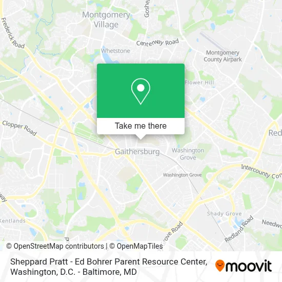 Sheppard Pratt - Ed Bohrer Parent Resource Center map