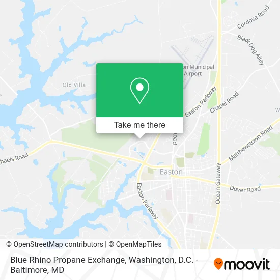 Blue Rhino Propane Exchange map
