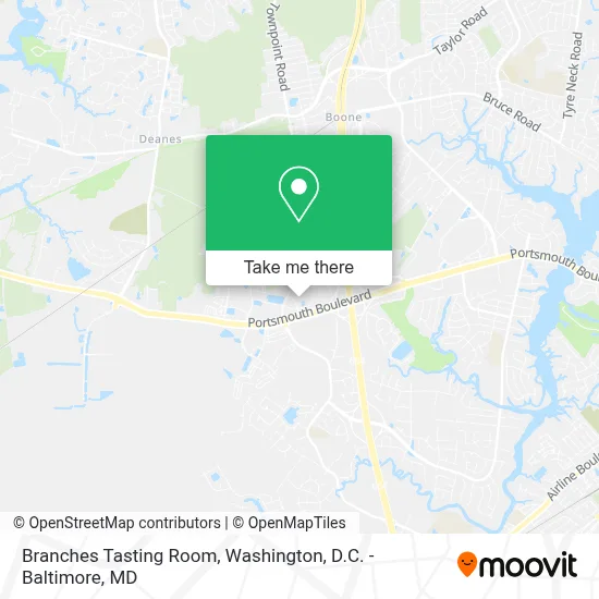 Branches Tasting Room map
