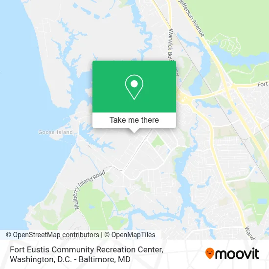 Fort Eustis Community Recreation Center map