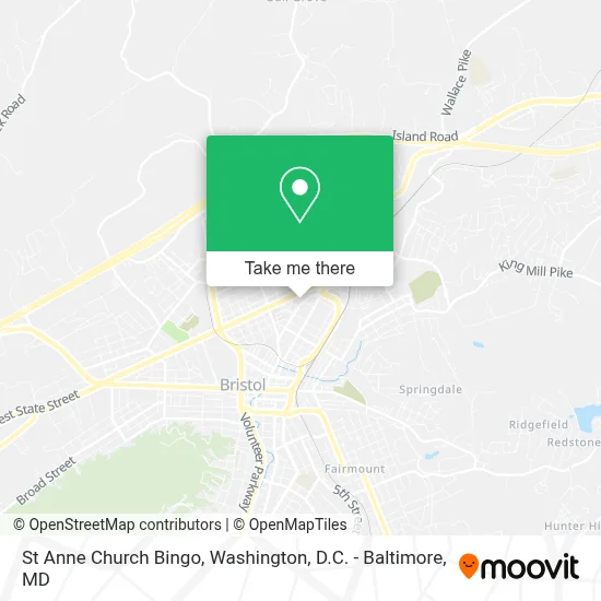 St Anne Church Bingo map