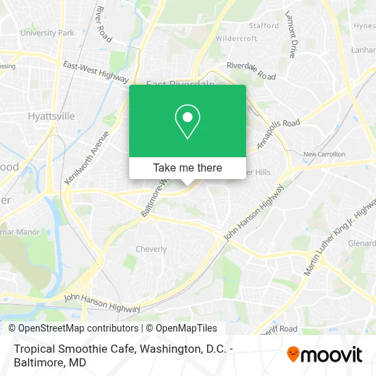 Tropical Smoothie Cafe map