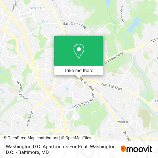 Washington D.C. Apartments For Rent map