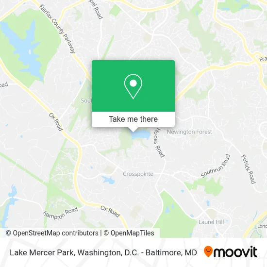 Lake Mercer Park map