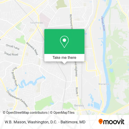 W.B. Mason map
