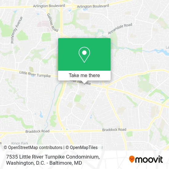 7535 Little River Turnpike Condominium map