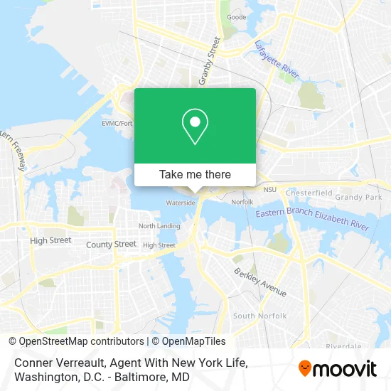 Conner Verreault, Agent With New York Life map