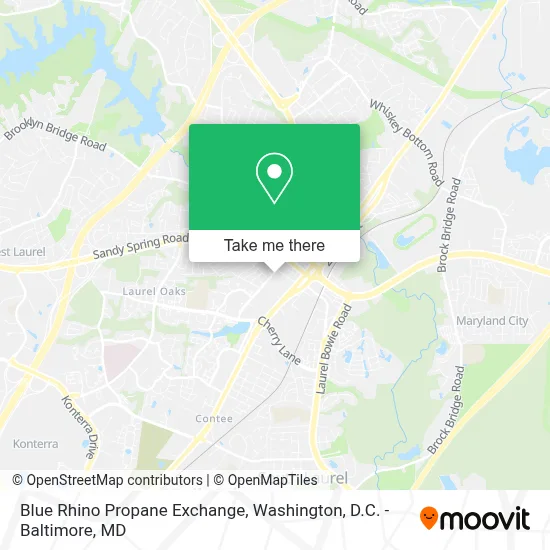 Blue Rhino Propane Exchange map