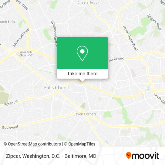 Zipcar map