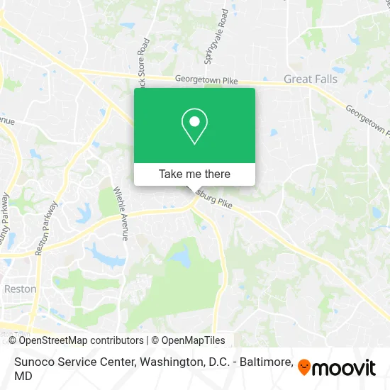 Sunoco Service Center map