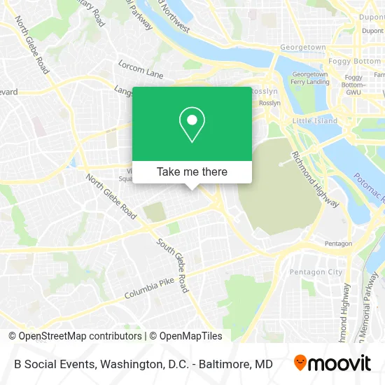 B Social Events map