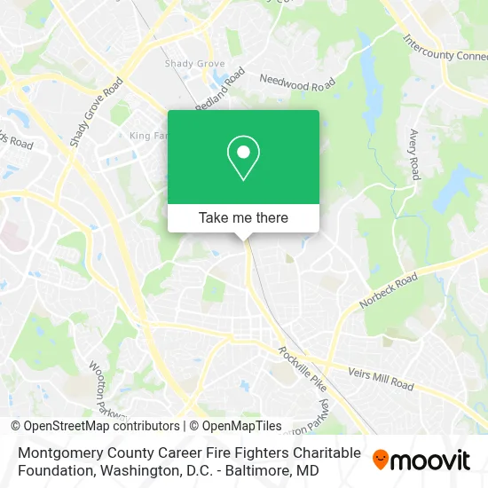 Montgomery County Career Fire Fighters Charitable Foundation map