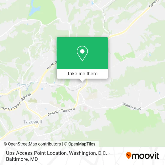 Ups Access Point Location map