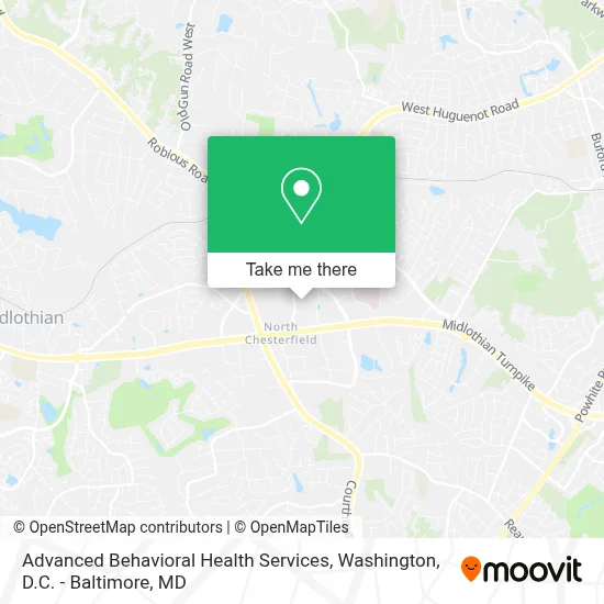 Advanced Behavioral Health Services map