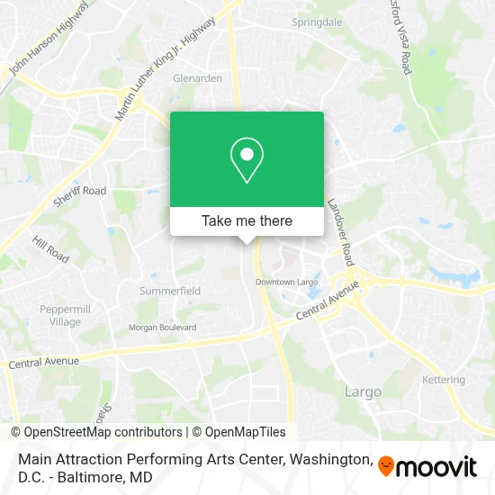 Main Attraction Performing Arts Center map