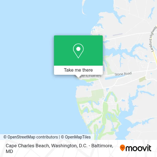 Cape Charles Beach map
