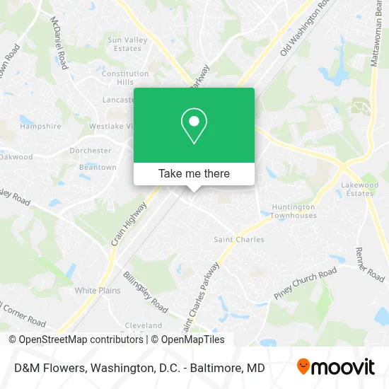 D&M Flowers map
