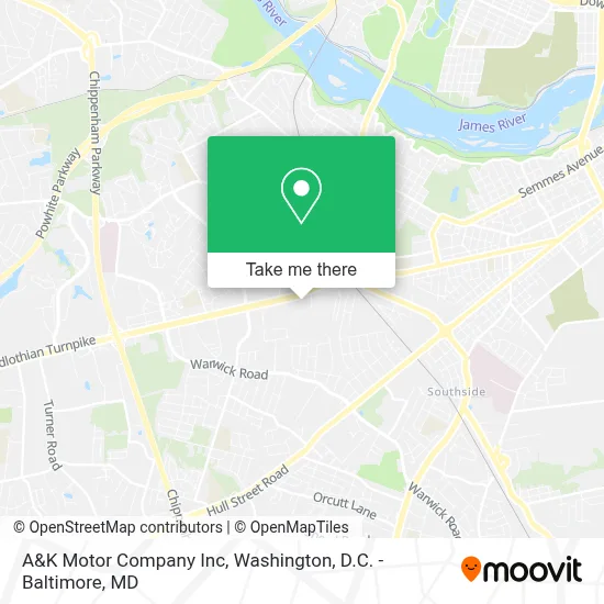 A&K Motor Company Inc map