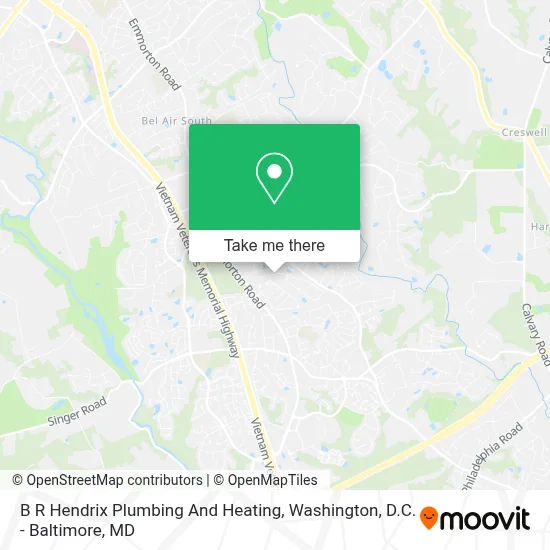 B R Hendrix Plumbing And Heating map
