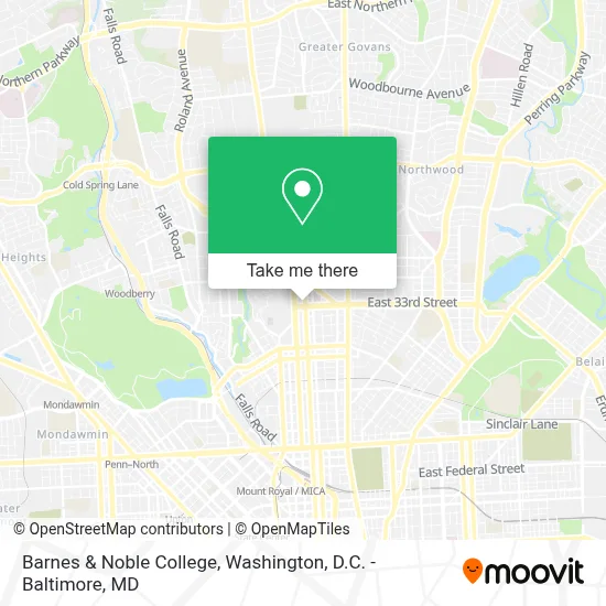 Barnes & Noble College map