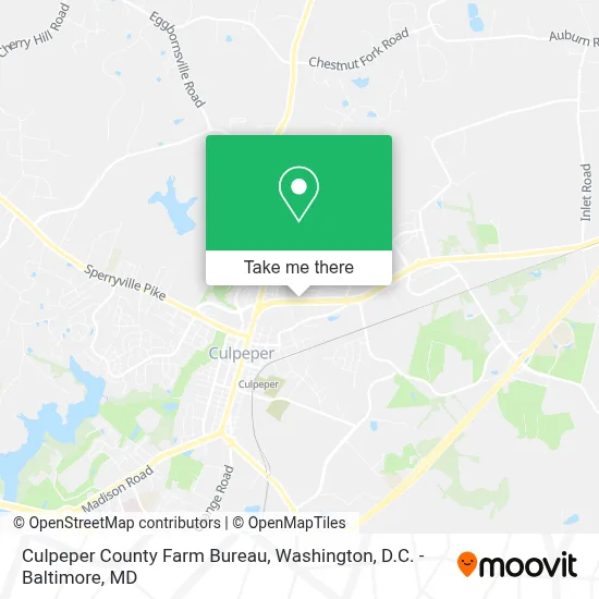 Culpeper County Farm Bureau map