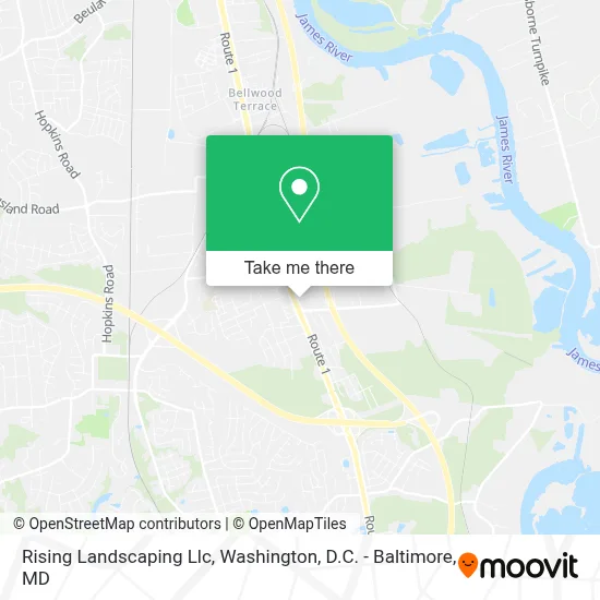 Rising Landscaping Llc map