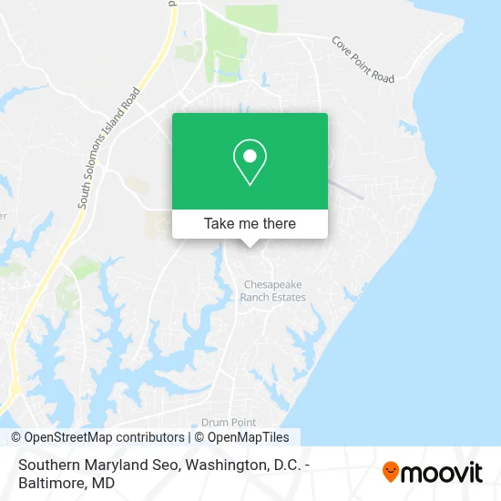 Southern Maryland Seo map