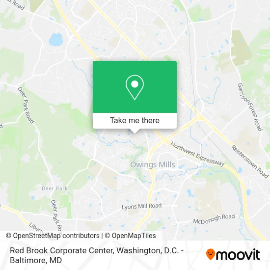 Red Brook Corporate Center map