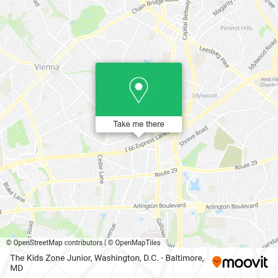 The Kids Zone Junior map