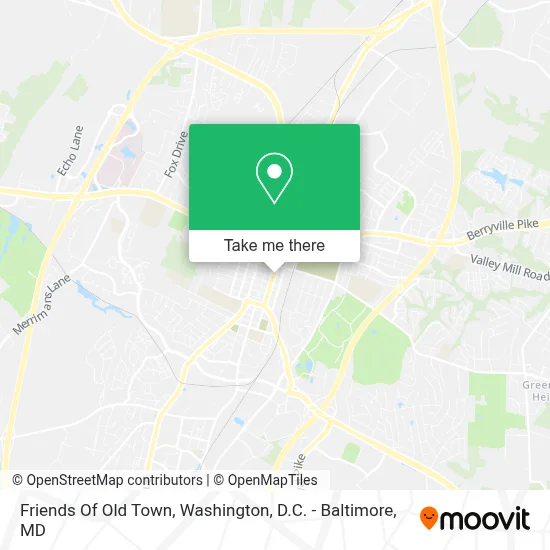 Friends Of Old Town map