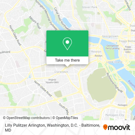 Lilly Pulitzer Arlington map