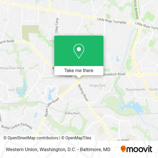 Western Union map