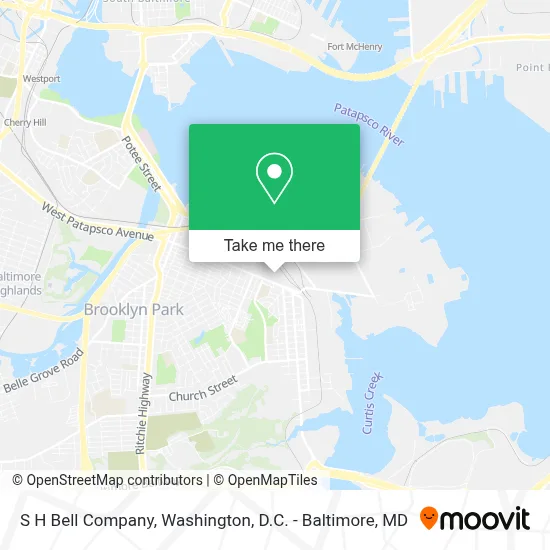 S H Bell Company map