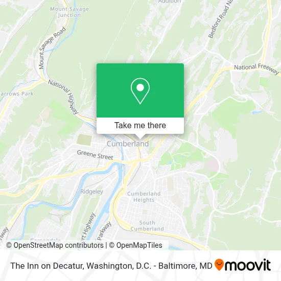 The Inn on Decatur map