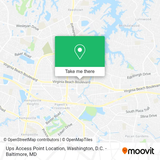 Ups Access Point Location map